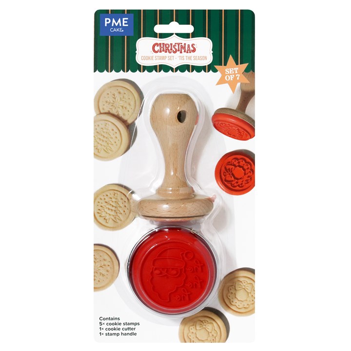 pme Christmas Cookie Stamp Set of 7 - 'Tis the Season