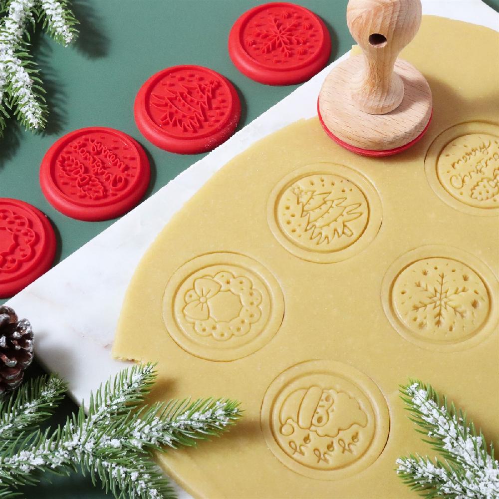 Pme Christmas Cookie Stamp Set Of 7 - 'Tis The Season