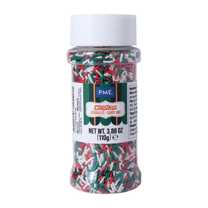 pme Christmas Sprinkles - Candy Cane Mix (110g)