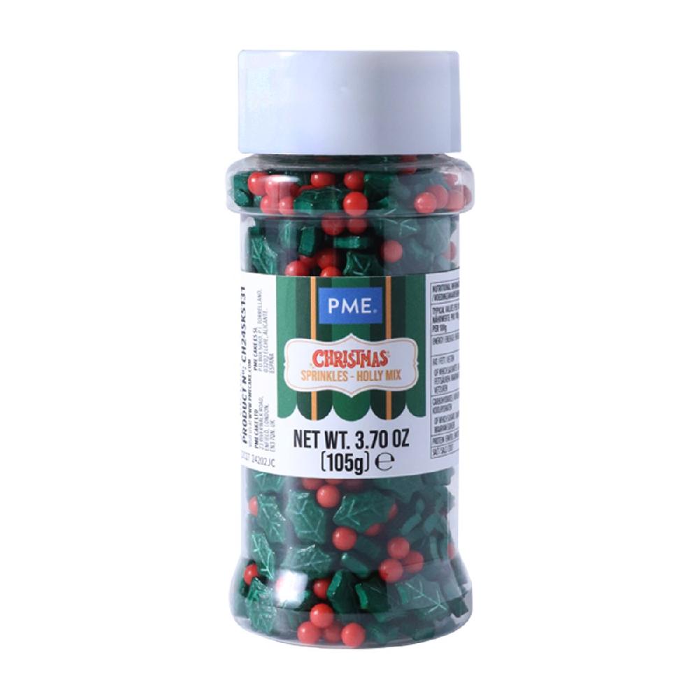 Pme Christmas Sprinkles - Holly Mix (105g)