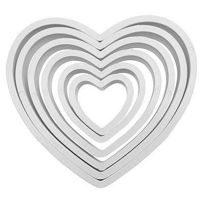 Pme Classic Shapes Cutters - Heart Set Of 6
