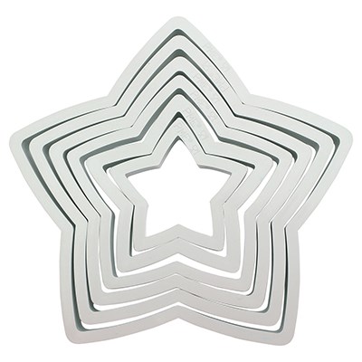 Pme Classic Shapes Cutters - Star Set Of 6