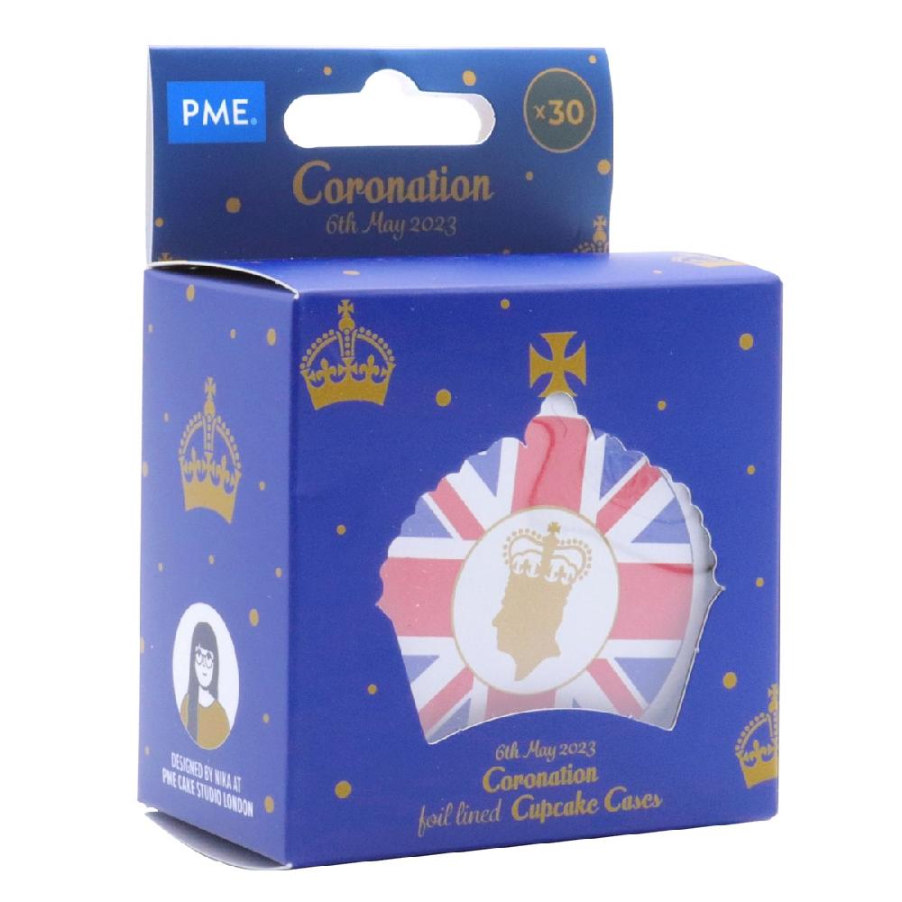 Pme Coronation Foil Lined Cupcake Cases Pk/30