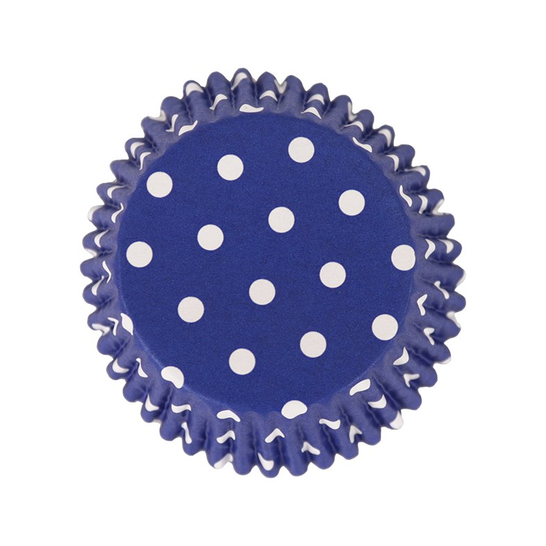 Pme Cupcake Cases Foil Lined - Blue Polka Dots Pk/30