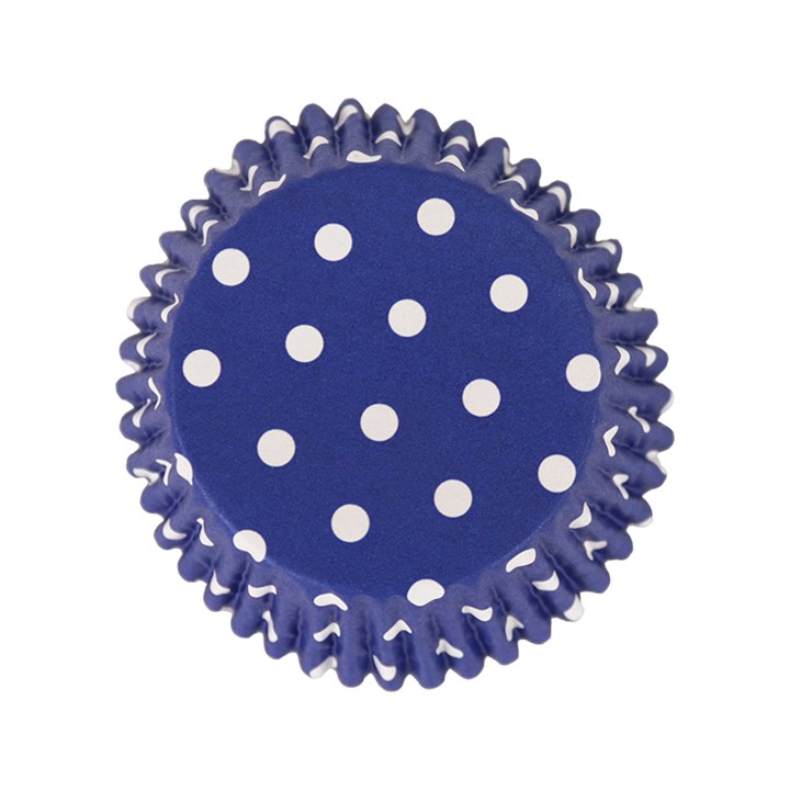 pme Cupcake Cases Foil Lined - Blue Polka Dots Pk/30