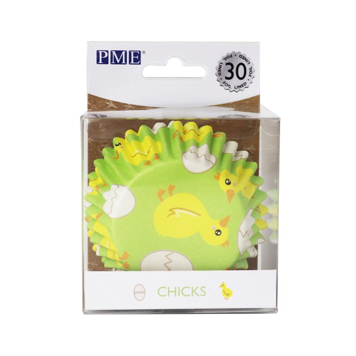 Pme Cupcake Cases Foil Lined – Easter Chicks Pk/30