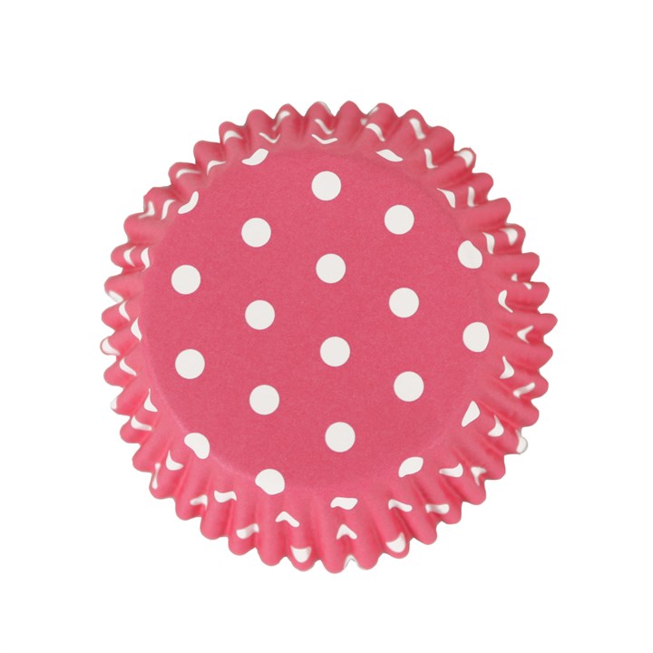 pme Cupcake Cases Foil Lined - Pink Polka Dots Pk/30