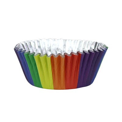 Pme Cupcake Cases Foil Lined - Rainbow Colours Pk/30