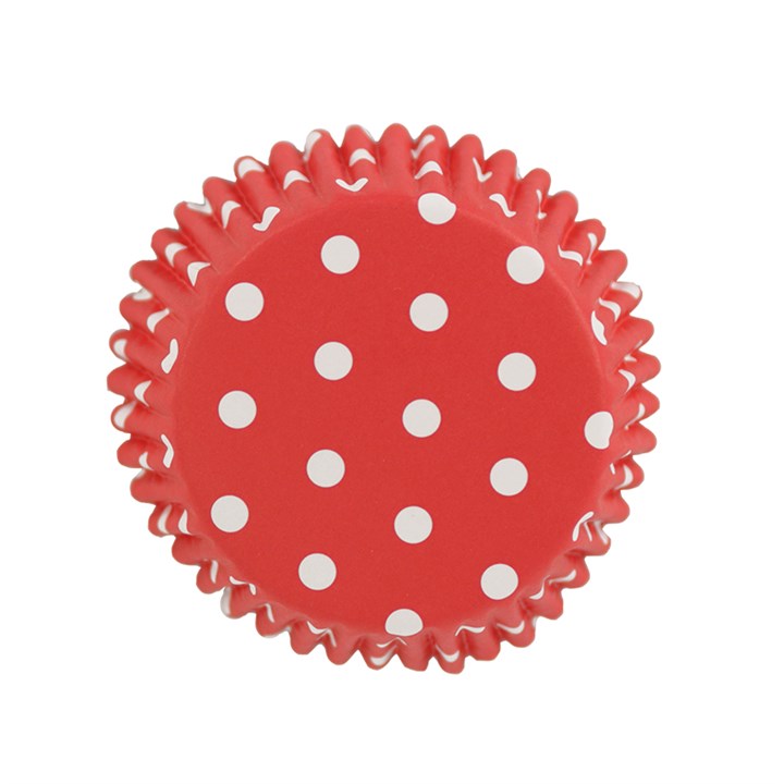 pme Cupcake Cases Foil Lined - Red Polka Dots Pk/30