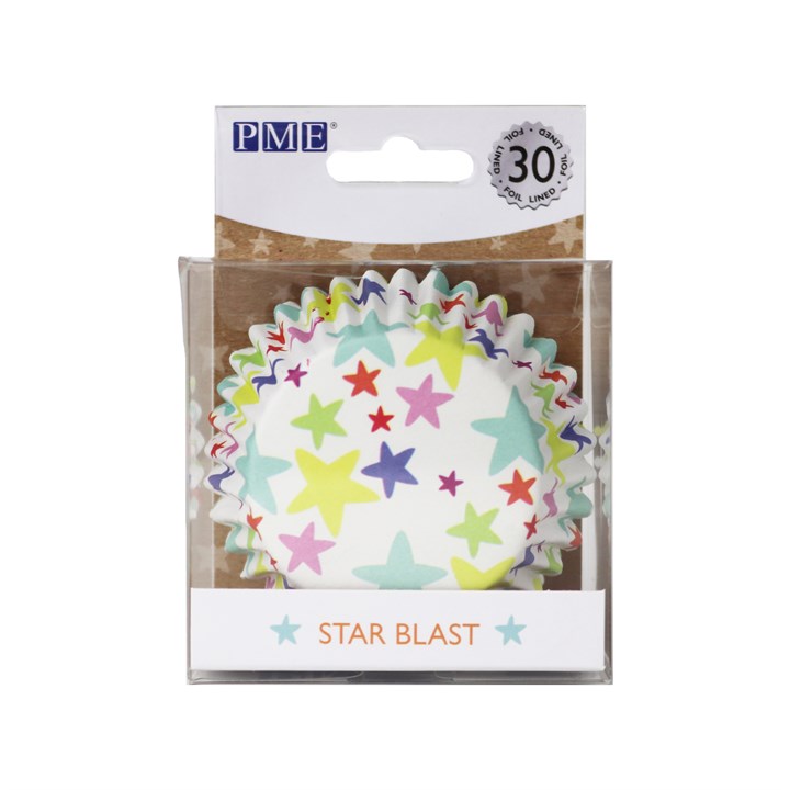Pme Cupcake Cases Foil Lined – Star Blast Pk/30