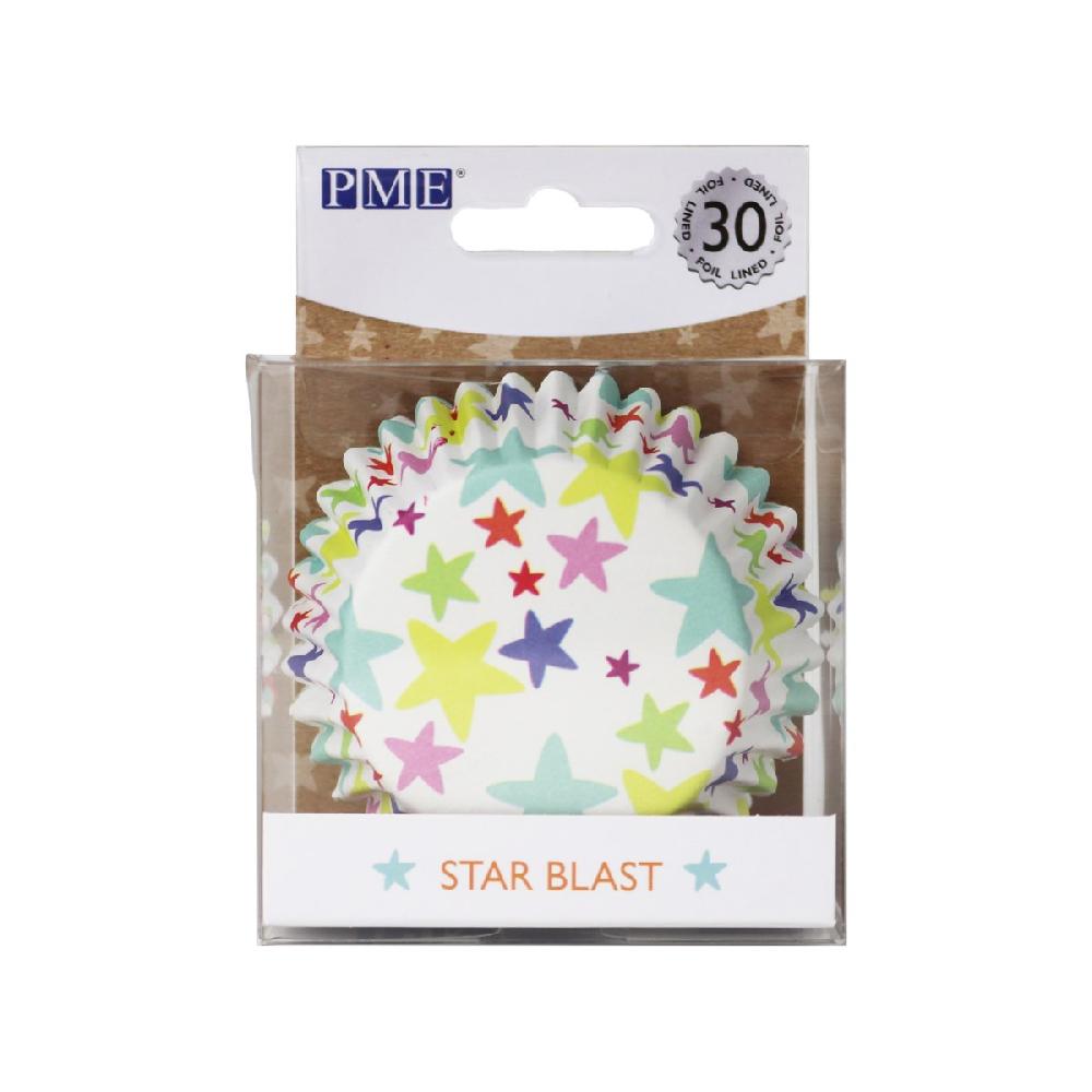 Pme Cupcake Cases Foil Lined – Star Blast Pk/30