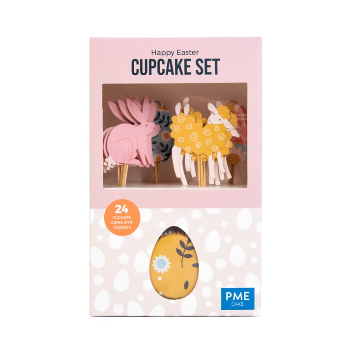 pme Cupcake Set - Happy Easter (24 Cases and Toppers)