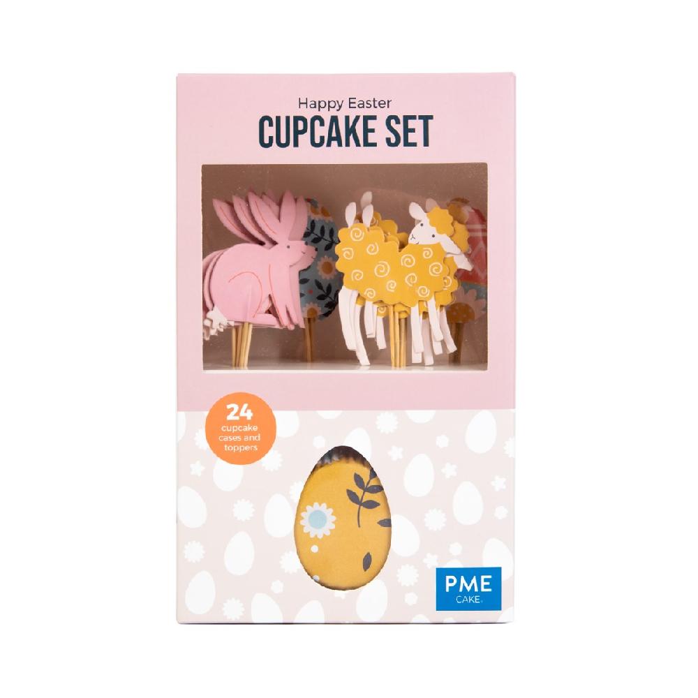Pme Cupcake Set - Happy Easter (24 Cases And Toppers)