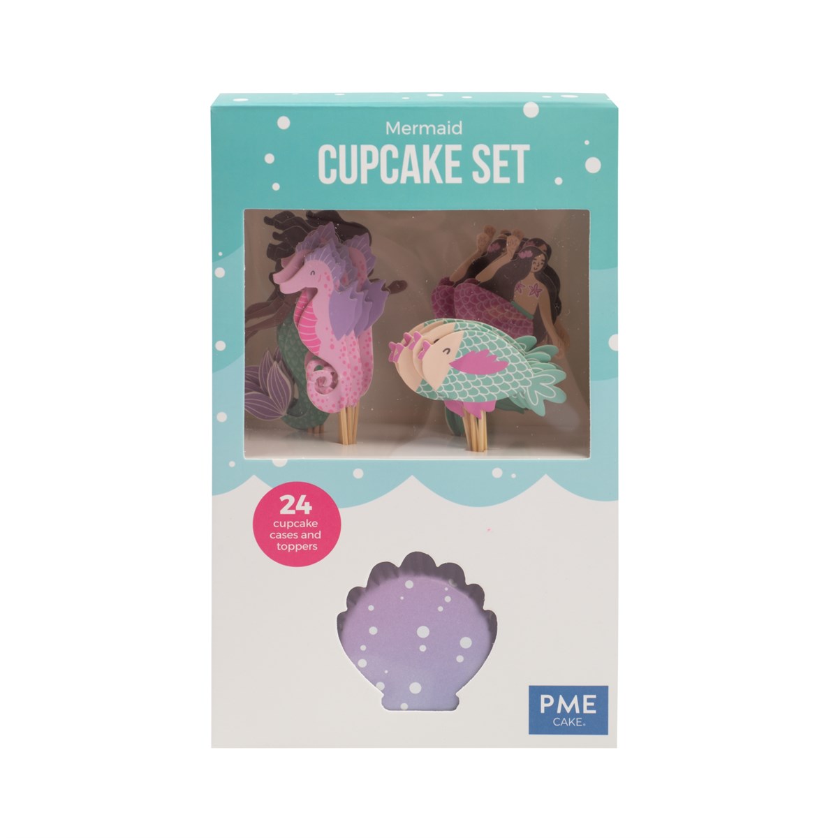 Pme Cupcake Set - Mermaid (24 Cases And Toppers)