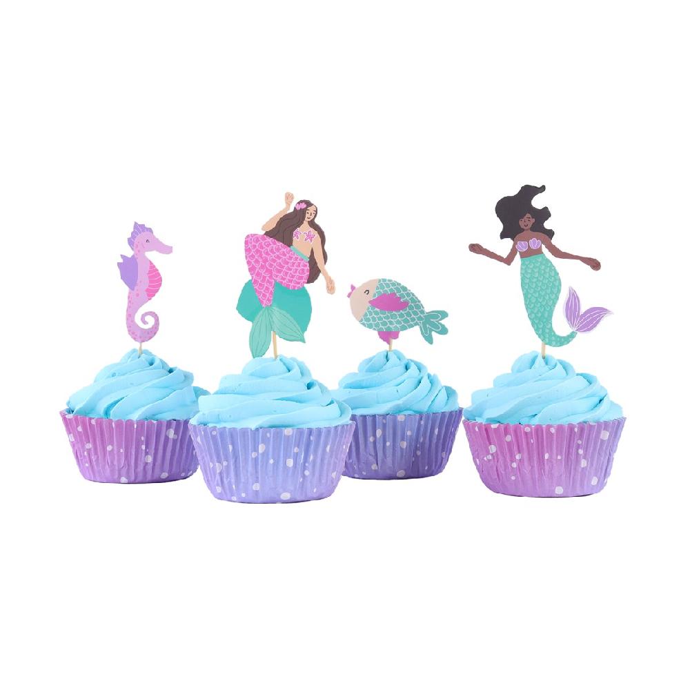 Pme Cupcake Set - Mermaid (24 Cases And Toppers)