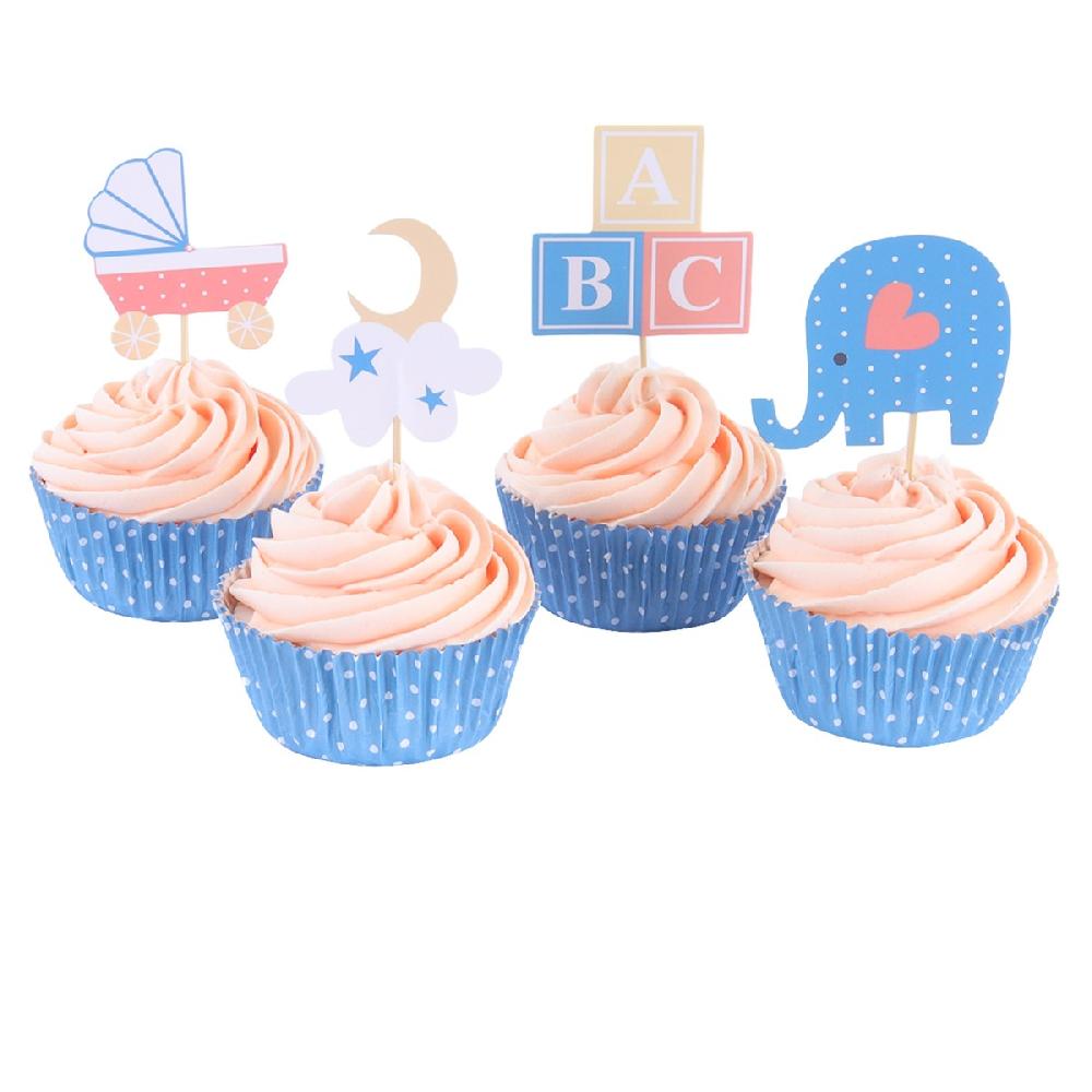 Pme Cupcake Set - New Baby (24 Cases And Toppers)