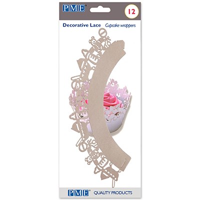 Pme Cupcake Wrappers - Baby Pink Pk/12
