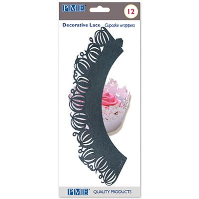 Pme Cupcake Wrappers - Black Pumpkins Pk/12