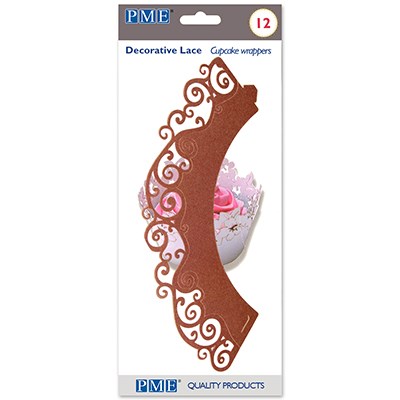 Pme Cupcake Wrappers - Chocolate Swirls Pk/12