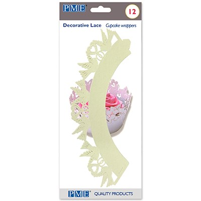 Pme Cupcake Wrappers - Dove Ivory Pk/12