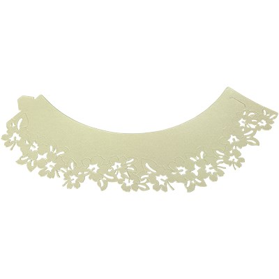 pme Cupcake Wrappers - Ivory Flowers Pk/12