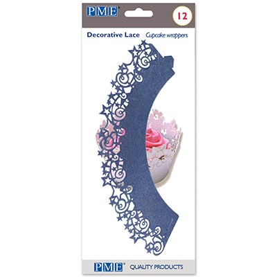 Pme Cupcake Wrappers - Midnight Blue Stars Pk/12
