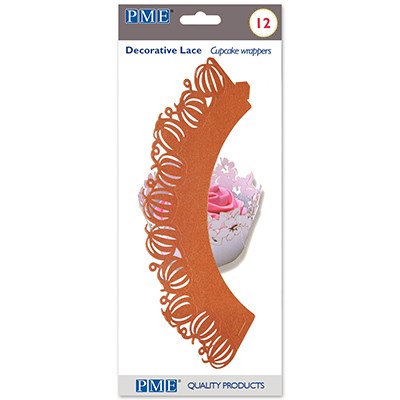 Pme Cupcake Wrappers - Orange Pumpkins Pk/12