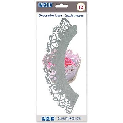 Pme Cupcake Wrappers - Silver HollyPk/12