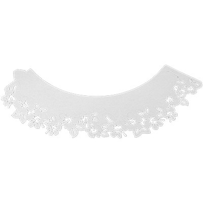 pme Cupcake Wrappers - White Flowers Pk/12