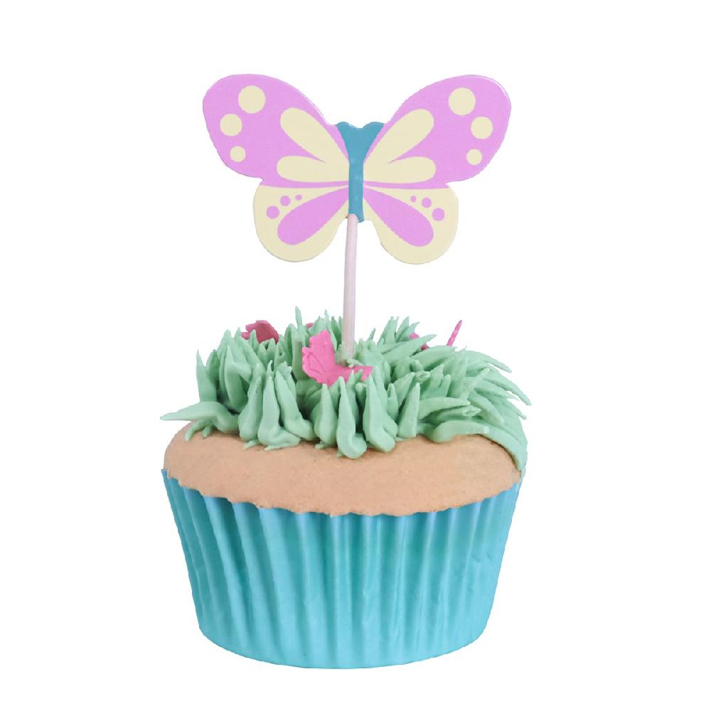 Pme Easter Cupcake Toppers - Butterflies (Pack Of 24)
