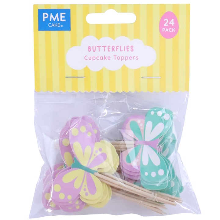 pme Easter Cupcake Toppers - Butterflies (Pack of 24)