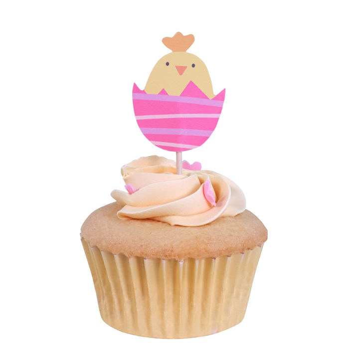 Pme Easter Cupcake Toppers - Chicks (Pack Of 24)