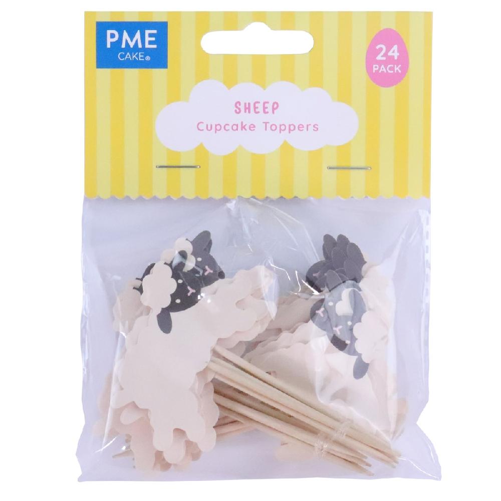 Pme Easter Cupcake Toppers - Sheep (Pack Of 24)