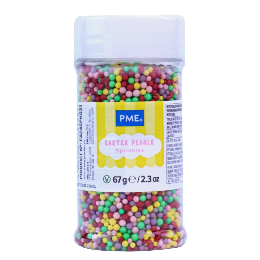 Pme Easter Sprinkles - Multicolour Mini Pearls (60g)