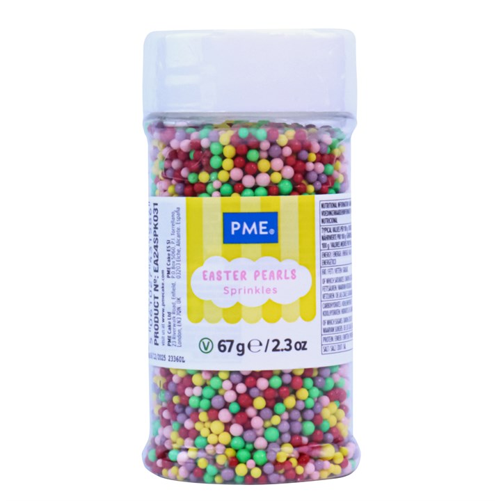 pme Easter Sprinkles - Multicolour Mini Pearls (60g)