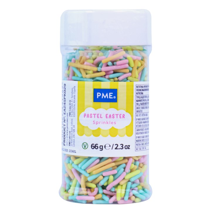 pme Easter Sprinkles - Pastel Jimmies (60g)