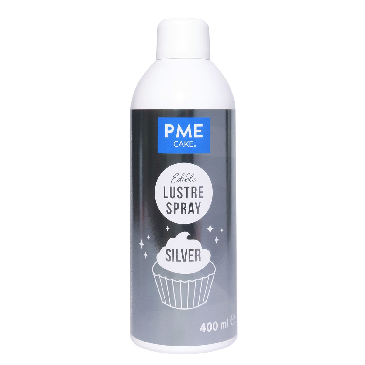 Pme Edible Lustre Spray - Silver (400ml)
