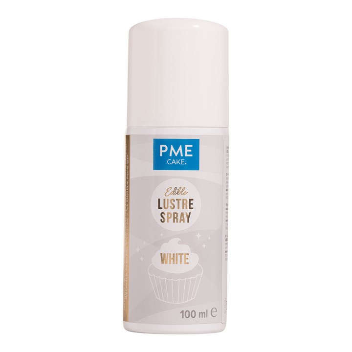 pme Edible Lustre Spray - White (100ml)