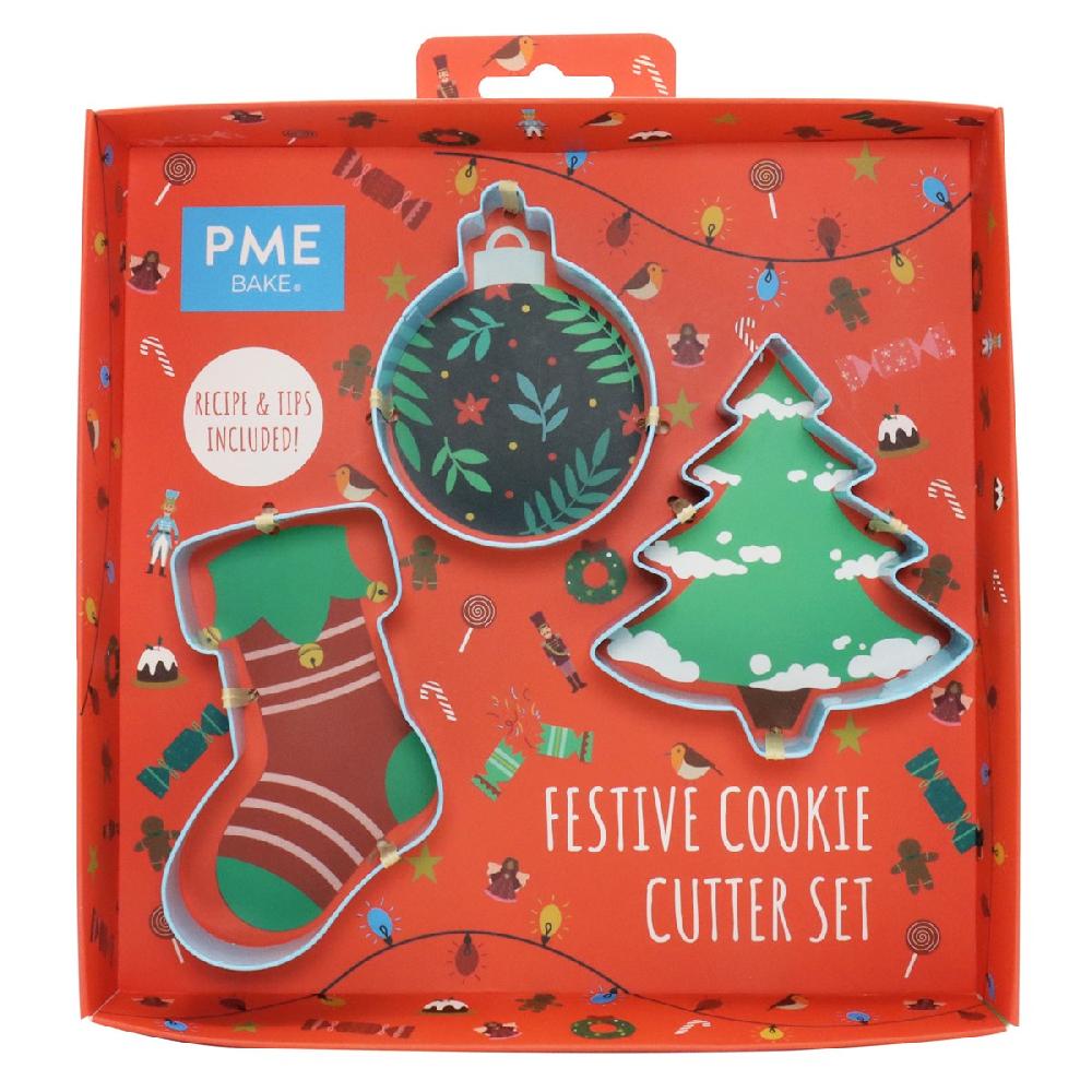 Pme Festive Cookie Cutter Set Of 3