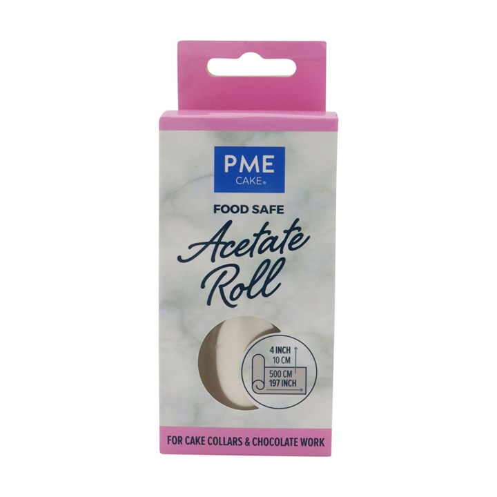 pme Food Safe Acetate 5 Meter Roll – 4inch / 10cm