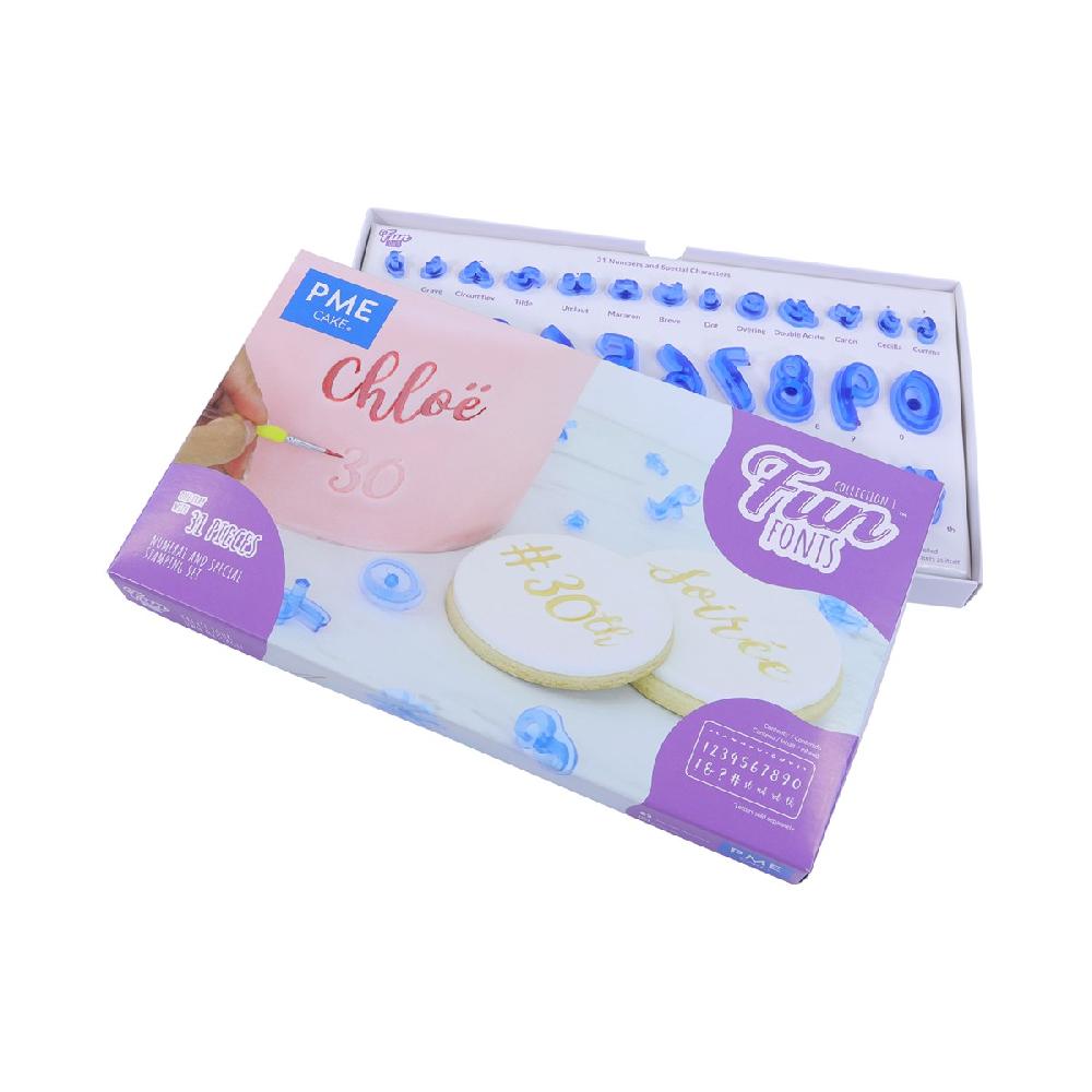 Pme Fun Fonts - Numbers And Specials Of Collection 1