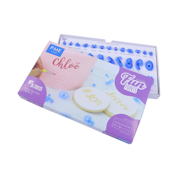 pme Fun Fonts - Numbers and Specials of Collection 1