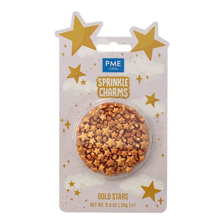 pme Gold Stars Sprinkle Charms (25g / 0.9oz)