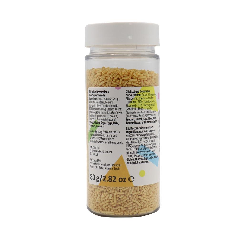 Pme Gold Sugar Strands (80g / 2.82oz)