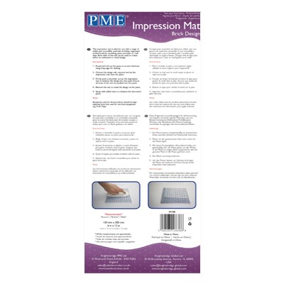 Pme Impression Mat - Brick (150 X 305mm / 6 X 12”)