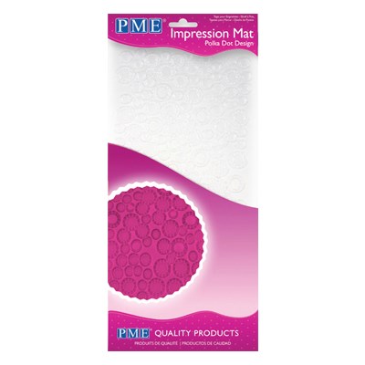 pme Impression Mat - Polka Dot (150 x 305mm / 6 x 12”)