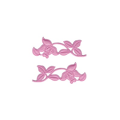 Pme JEM Borders Cutters - Cutwork Rose Set Of 2