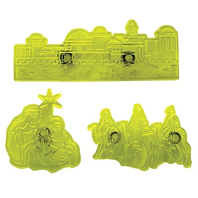 Pme JEM Christmas Cutters - Christmas Scene Set Of 3