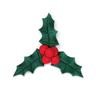 Pme JEM Christmas Cutters - Holly & Berries Set Of 2