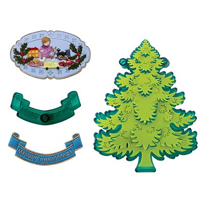 Pme JEM Christmas Cutters - Tree & Extras Set Of 5